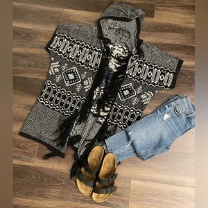 American eagle one size open short sleeve cardigan